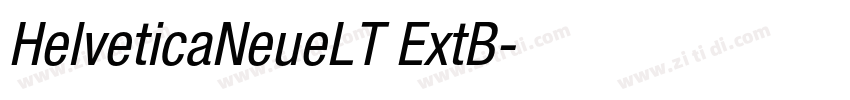 HelveticaNeueLT ExtB字体转换